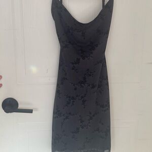 Garage Black Floral Dress Size xs